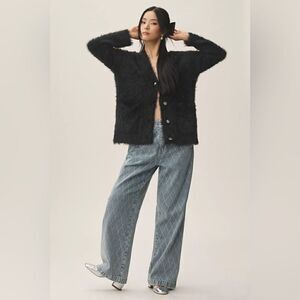 Anthropologie Endless Rose V-Neck Deco Cardigan Sweater Endless Rose Size S Used